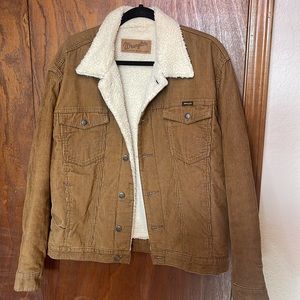 Wrangler Men's Sherpa-Lined Corduroy Jacket